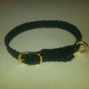 10" black flat braid collar