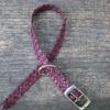 10" purple flat braid collar