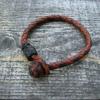chocolate/tan gaucho braid bracelet