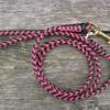 4' black/pink leash