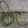5' black/yellow slip leash