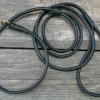 6' black slip leash