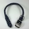 blue camo with reflective tracer round braid collar