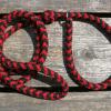 6' black/red paracord slip leash