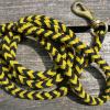 5' black/yellow paracord leash